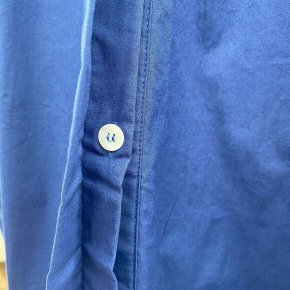 Tuckernuck Women's Navy Blue Cotton Royal Shirt Dress Mini Length sz XS NWOT - Picture 3 of 7